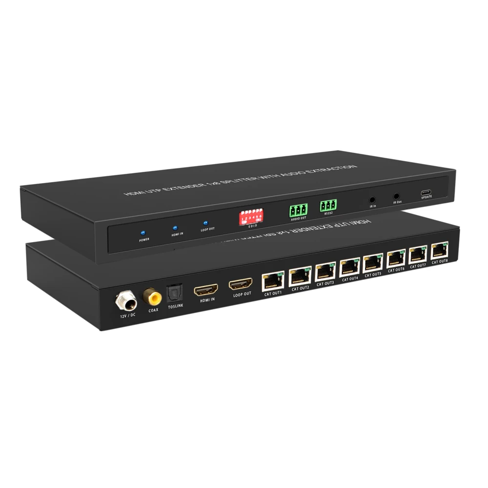 HDMI UTP расширитель 1X8 разветвитель с фотографией