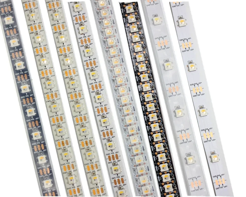 

1m/5m SK6812 (similar ws2812b) RGBW RGBNW WW 4 in 1 30/60/144 leds/pixles/m;individual addressable led strip IP20/IP65/IP67 DC5V