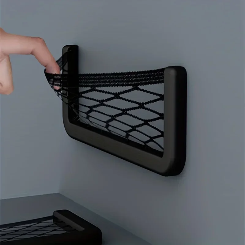 2-piece RV storage mesh pocket car adhesive mesh pocket car bracket 3.15inch * 15 8cm * 7.87inch universal