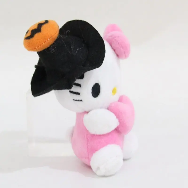 Halloween Cartoon Sanrio Hello Kitty Plush Pendant Kuromi My Melody Cartoon Kawaii Plush Keychain Stuffed Toys Holiday Gifts ﻿