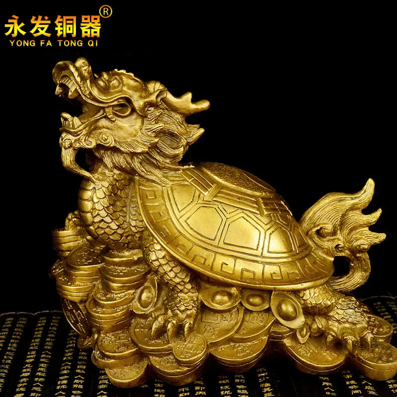 Yongfa Ornament, Figurine, Bronze Bagua Dragon Turtle, Wholesale Craft Items