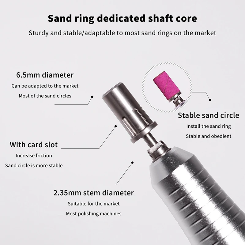 1Pc Sanding Ring Arbor Sanding Head Accessory Remove Nail Polish Scrub Ben Nail Remove Dead Skin Callus Nail Tools