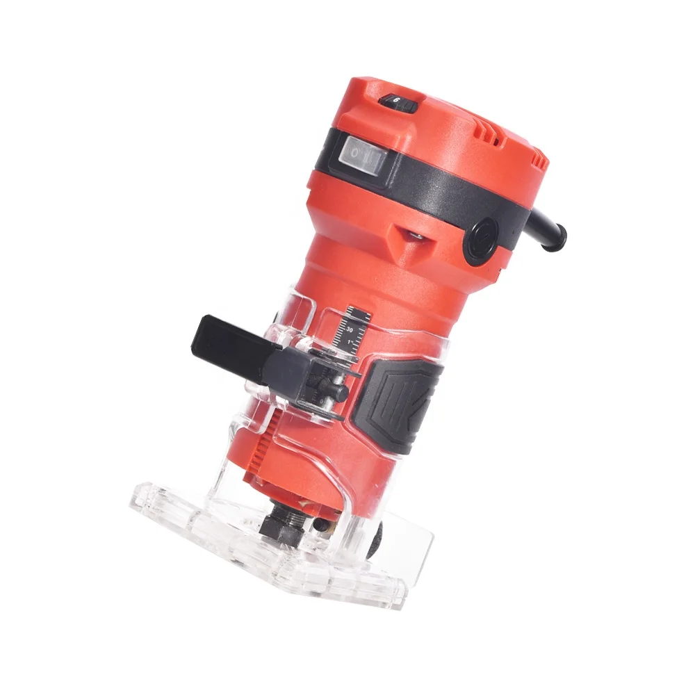 850W Industrial Variable Speed Palm Laminate Electric Power Tools Wood Trimmer Router for Wood Carving