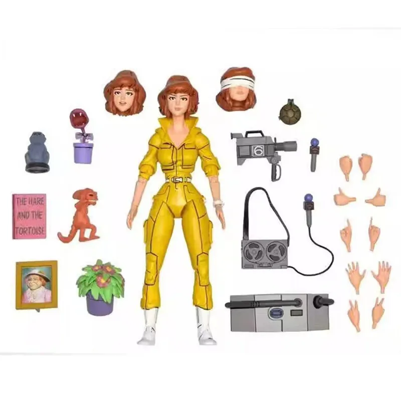 

Neca Teenage Mutant Ninja Turtles 1987 Female Reporter 2.0 Can Make Doll Models with Hands