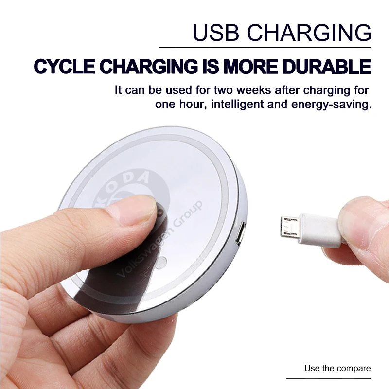 

2026 Hot For SKODA 1/2PCS Glowing Car Coaster Luminous Car Water Cup Holder Non-Slip Mat Pad For Skoda Kodiaq Rapid Fabia Octavi