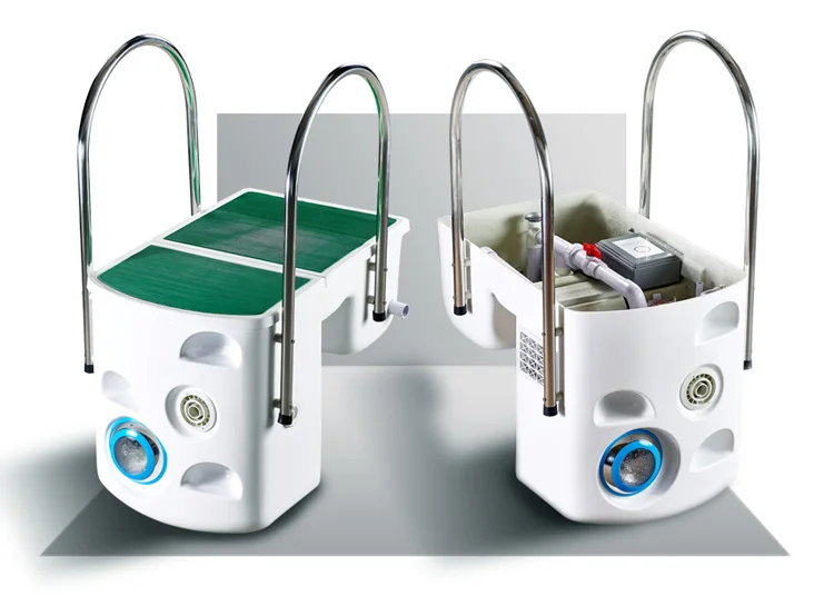 رخيصة الثمن جودة عالية الجدار شنق مرشح الترشيح التكامل لا أنابيب مع مضخات مرشح حمام السباحة مع نظام الإضاءة