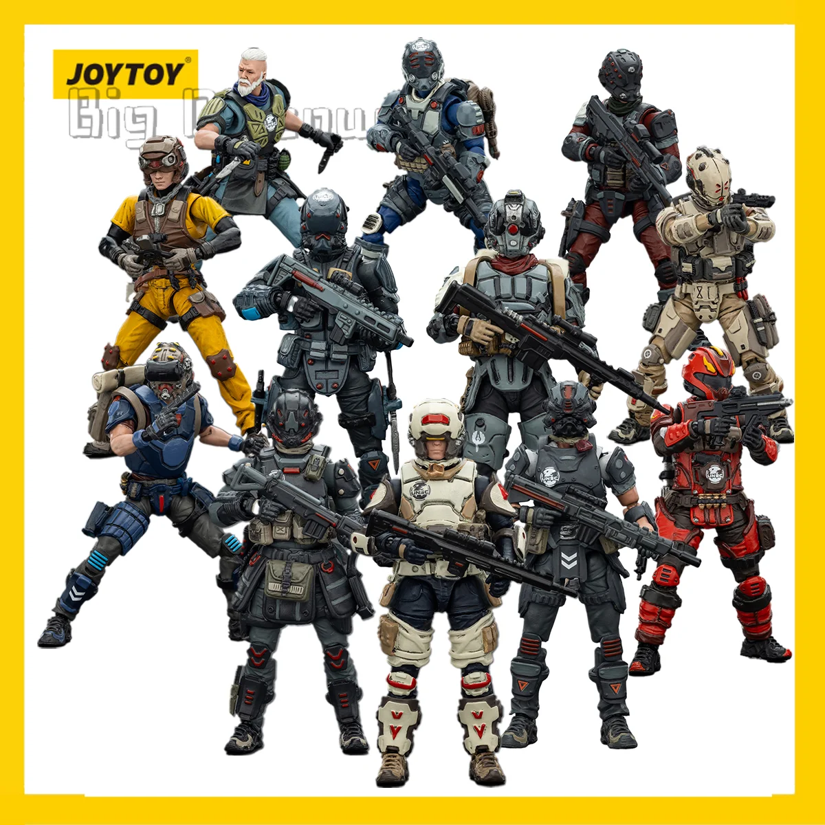 [Pre-encomenda] JOYTOY Dark Source 1/25 Figura de acción UNSC Assaulter & Steel Ride Corps Diseñado [12PCS] Modelo