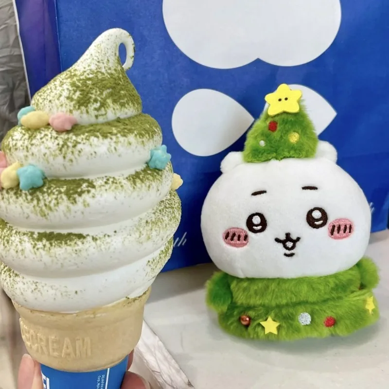 

Милый Chiikawa Hachiware Usagi Рождественский шарф со снеговиком серии плюшевая кукла Kawaii кукла сумка кулон аниме подарок сладость подарки
