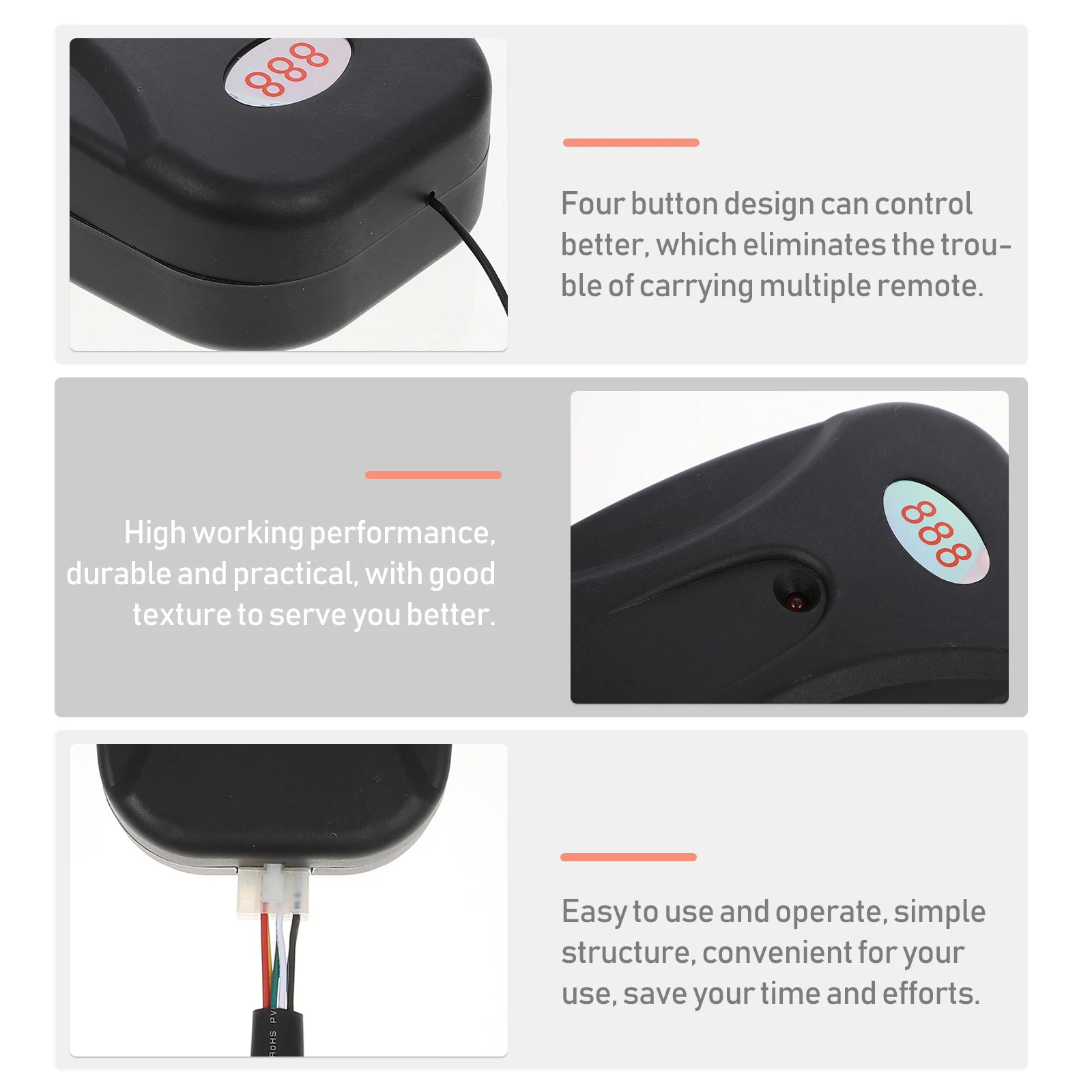 1Set Garage Door Remotes Opener Controller Remote Gate Replacement Transmitter to Use Long Range Fast