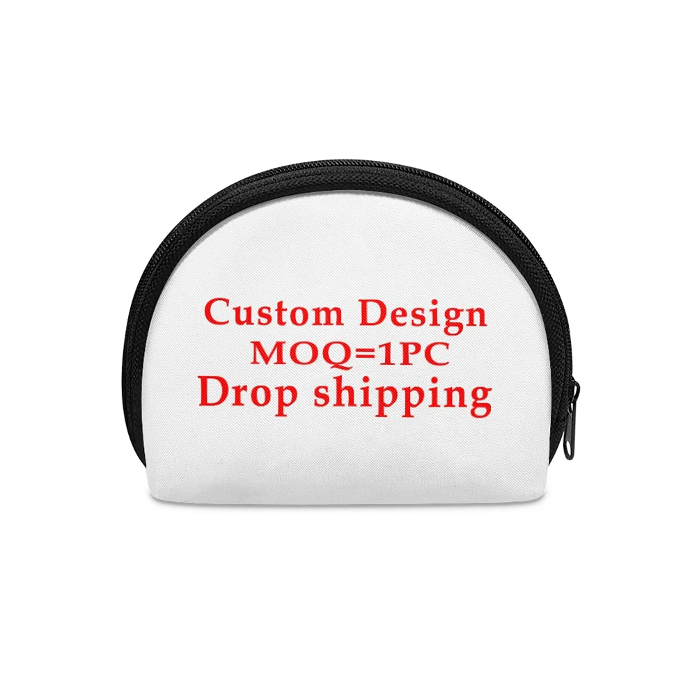 Mini Earphone Pouch Coin Storage Purses Polynesian Tribal Hawaiian Plumeria Red Design Print Coin Bags Custom Portable Coin Bag