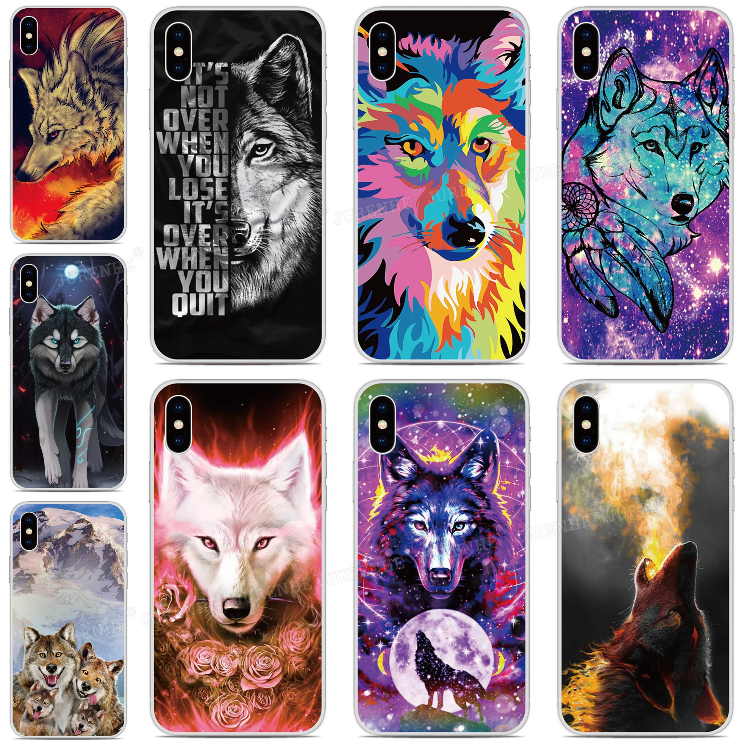 Animal Wolf Phone Case For HTC U23 U12 Life U20 U11 Desire 12 19 20 Plus 10 22 Pro 5G 626 830 12s M7 M8 M9 Soft Back Cover