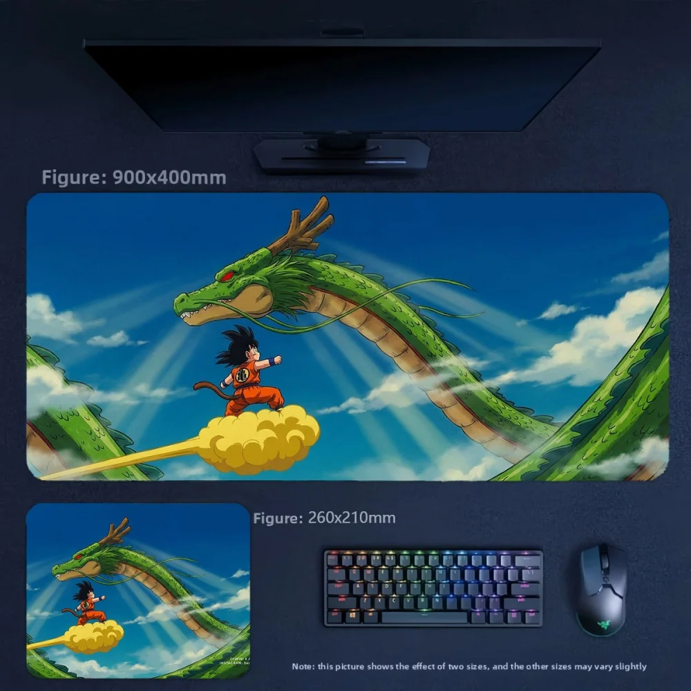 Cute  Animation Dragon Ball Non-Slip Leather Mouse Pad Wrist Guard Computer Table Mat Boys E-sports Game Large Size Keyboard Pad