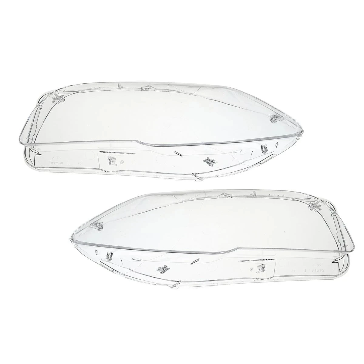 Car Front Headlight Lens Cover For BMW 5-Series F10 F18 520 523 525 535 530 2010-2017 1Pair Headlamp Cover Clear Shell