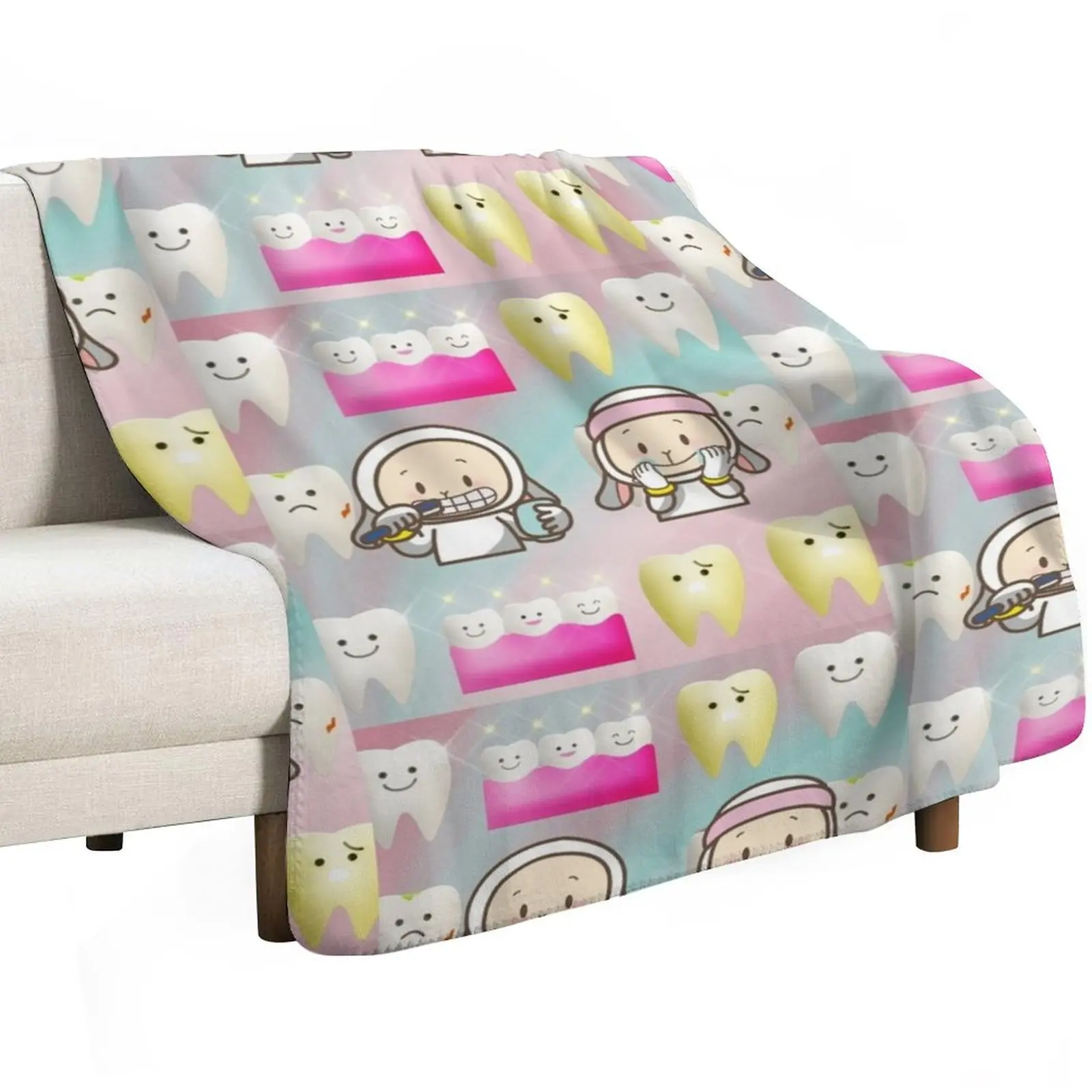 Brush your teeth and visit the dentist! Throw Blanket Baby Heavy Thin Blankets For Sofas Warm Blankets