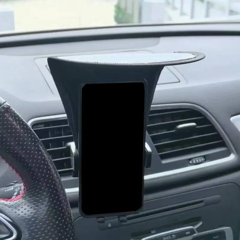 Phone Shade From Sun Anti-Glare Protection Navigation Phone Holder Sun Visor Weather Resistant Prevents Screen Color Distortion