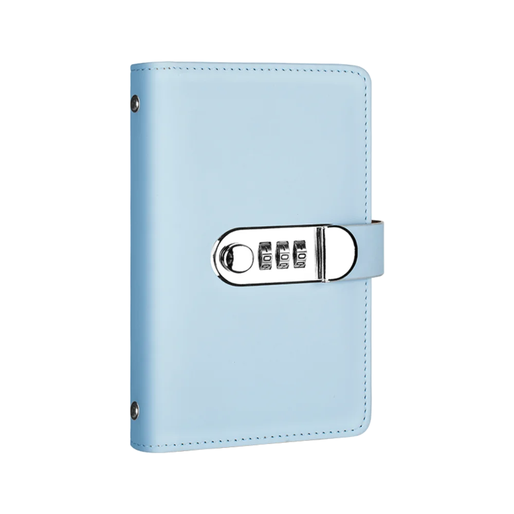 Easy To Use 50Sheets Saving Money Binder Portable PU Leather Planner Organizer Refillable Cash Envelopes Account Book 50 Sheets