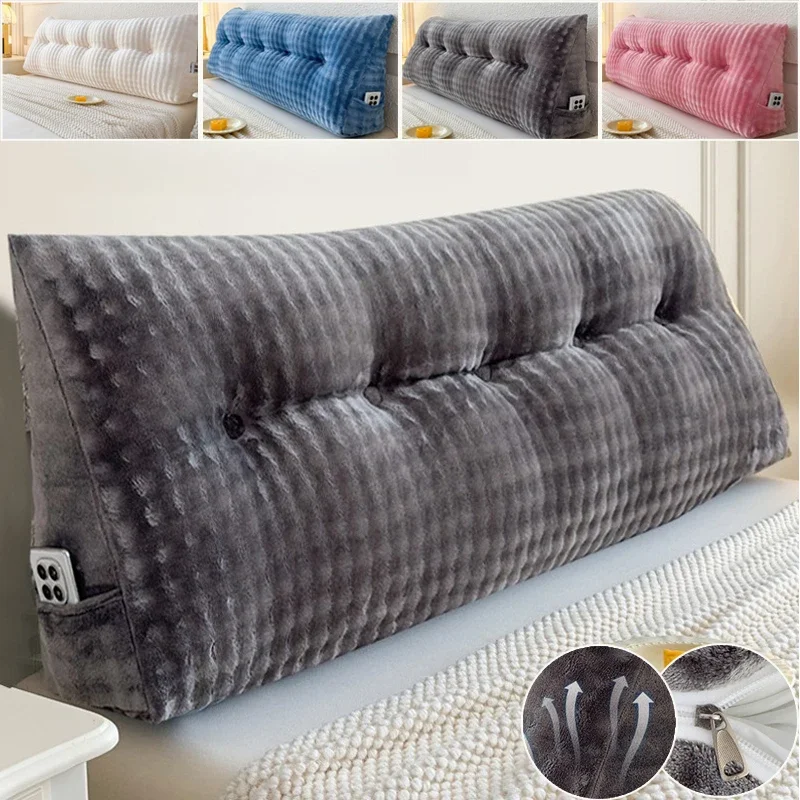 2026 Triangular Backrest Comfortable Detachable Reading Backrest Positioning Support Body Wedge Sleeping Pillow כריות נוי לסלון