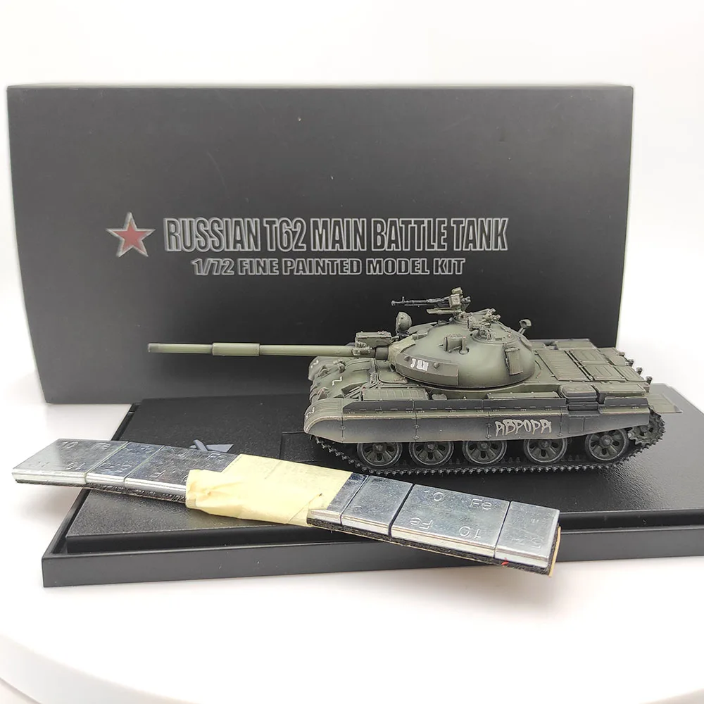 

Diecast ARTISAN 1/72 Scale Russian Special Military Operation T-62 Main Battle Tank T62 Alloy Model Collectible Toy Souvenir