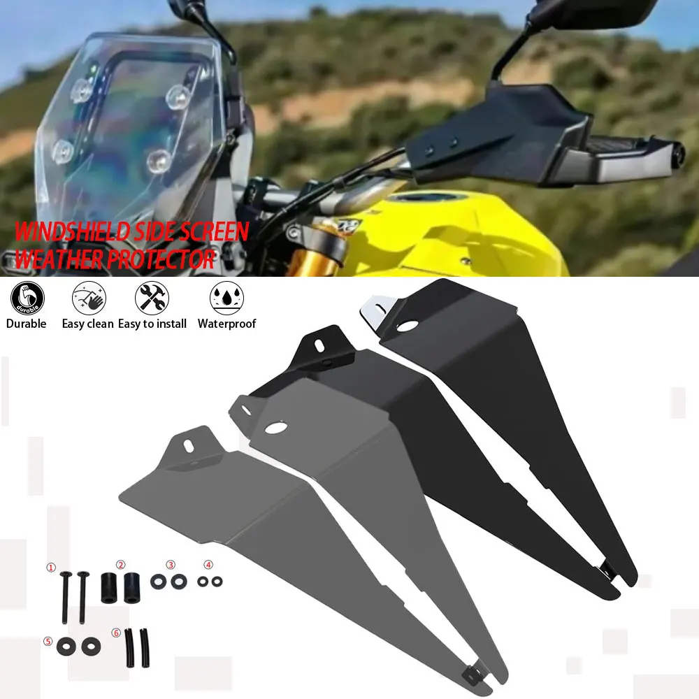 

Windshield Side Screen Weather Protector Motorcycle Accessories For Suzuki V-Strom 800DE V STROM 800 DE DL800 DE 2023 2024 2025