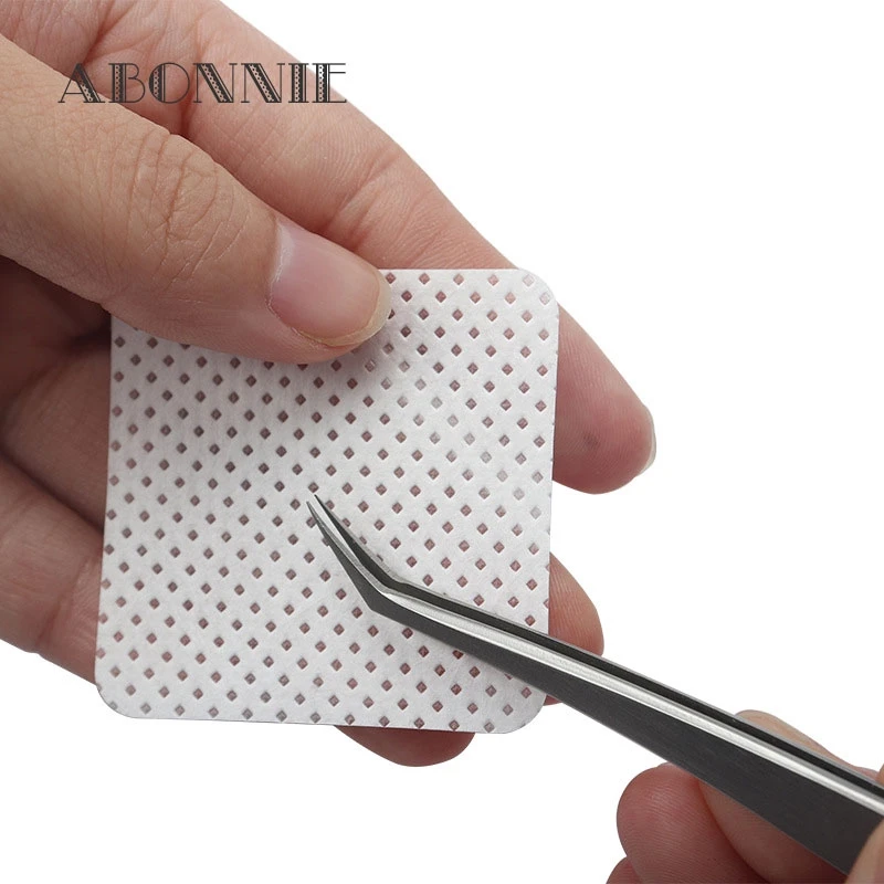 200pcs Wipes Paper Cotton Eyelash Glue Remover Wipe Mouth Of The Glue Bottle Prevent Clogging Glue Cleaner Pads Lash Extension