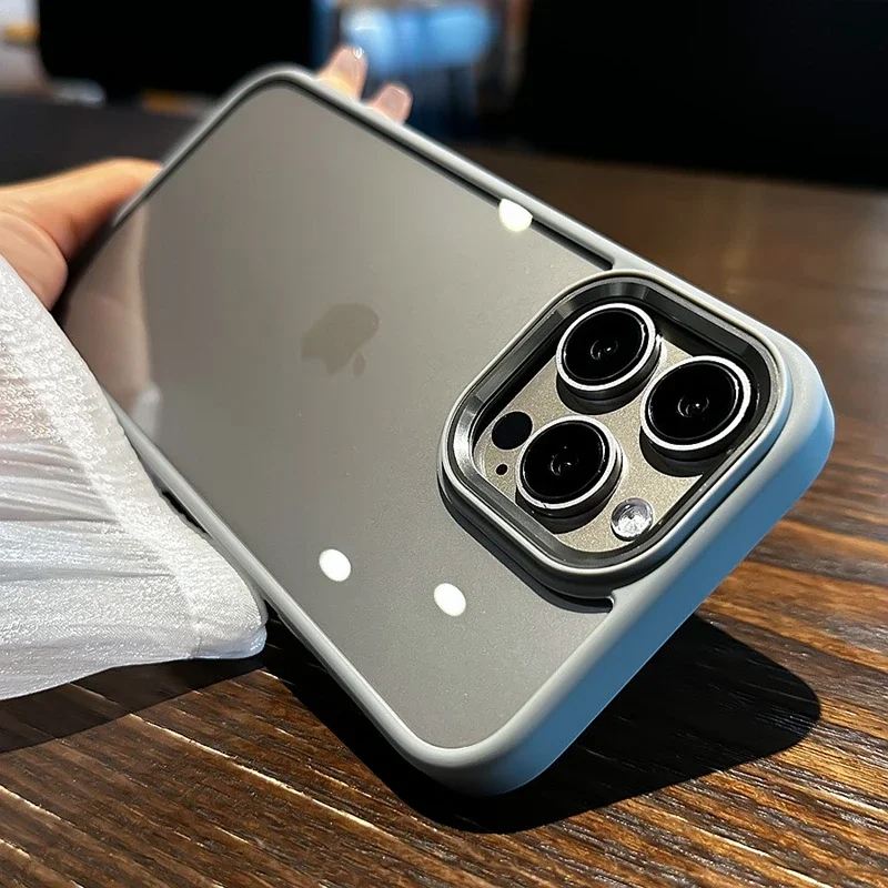 Luxury Transparent Phone Case For iPhone 11 12 13 14 15 16 17 Pro Max Plus Air Clear Shockproof Bump