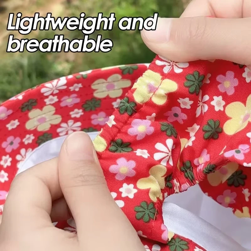 新しい女性漁師帽子花柄抗 UV フェイスシェーディング折りたたみ日焼け止めキャップ夏の屋外乗馬ビーチレジャーファッション