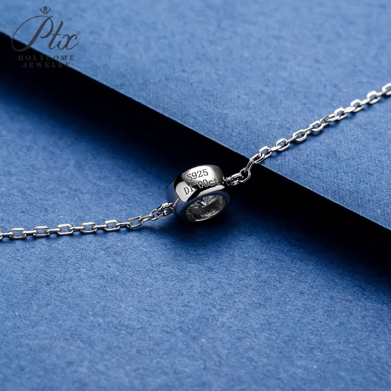 Moissanit-Armband, 6,5 mm, runder Schliff, D-Farbe, 925er Sterlingsilber, Geschenk zum Geburtstag, Jahrestag, Hochzeit, Schmuck, Charm, Holycome Jewelry – Detail 19