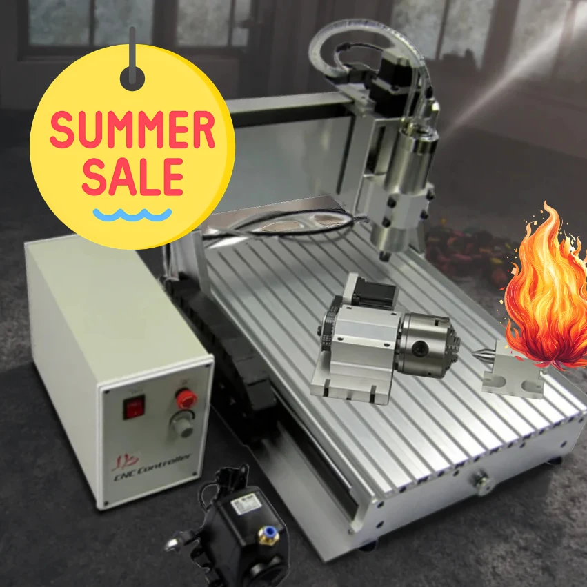 Wood Router 6040Z 0.8KW with Water Tank Engraving Milling Machinery 800W 1.5KW 2.2KW VFD Spindle for Working Wood Metal