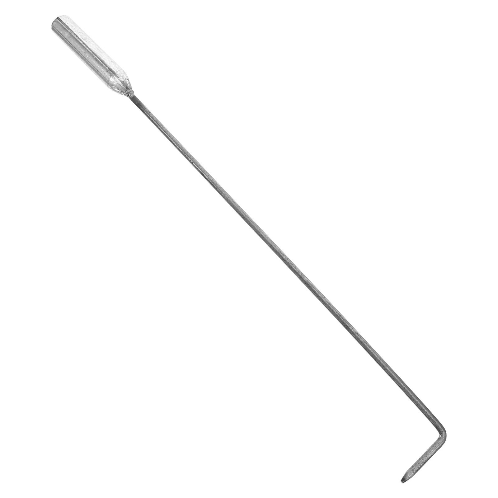 

1pc 16" Heavy Duty Fireplace Poker Iron Poker Tool For Wood Stove, Outdoor Fire Pit, Camping, Coal, Charcoal, Long Handle Fire