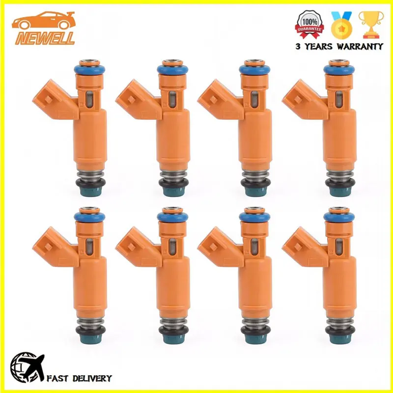 

8pcs 2W93-AA 195500-4260 AJ82353 Fuel Injector For Land Rover Range Rover Sport LR3 4.2L 4.4L V8 2003-2009 2W93AA 195500-4280