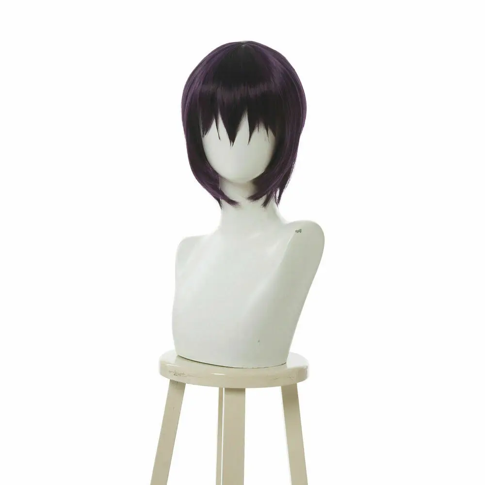 

Ghost In The Shell kusanagi Motoko Cosplay Wig Short Bob Purple Synthetic Hair