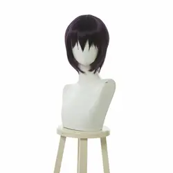 Ghost In The Shell kusanagi Motoko Cosplay Wig Short Bob Purple Synthetic Hair