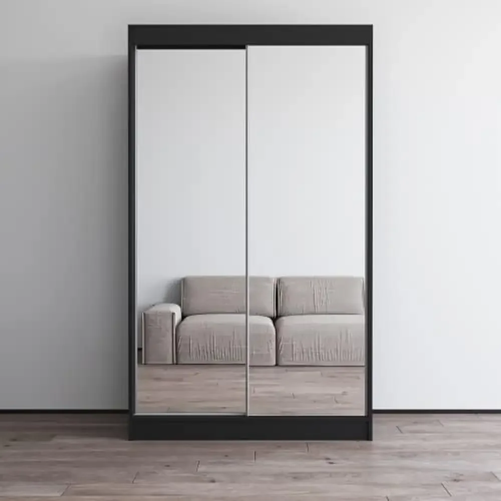 Contemporary Black Wardrobe Armoire 47