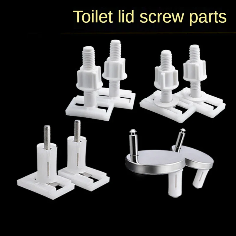 Toilet Seat Hinges Mountings Closestool Bolt Anchoring Screw Universal Toilet Replacement Accessories Bathroom Fixture Fittings