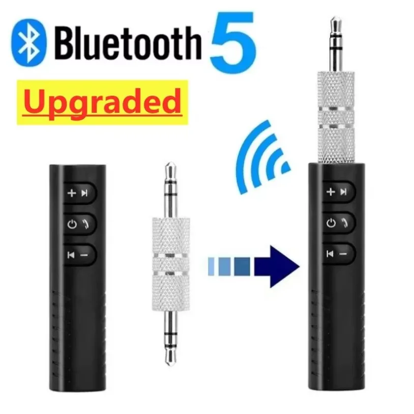 Car Bluetooth 5.0 Receiver 3.5mm 3.5 AUX Jack Stereo Music A