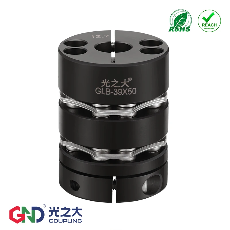 GLB 45# Steel 8 screw high rigidity double diaphragm Clamp Series GLB-65X77-25X35 GSB-65X55.5-20X35 shaft coupling