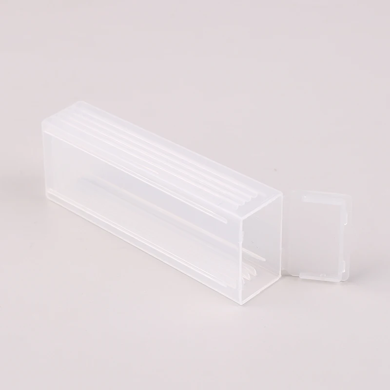 Plastic Microscope Slide Mailer Glass Slides Holder Storage Box Microslide PP Holds 5 Dispenser Box