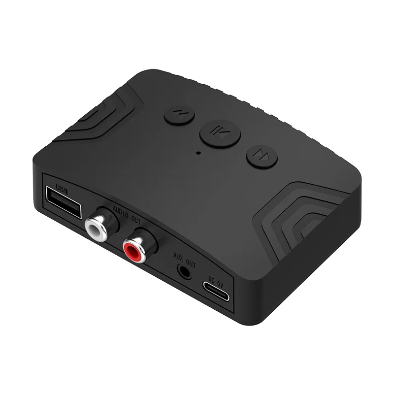 블루투스 5.3 오디오 리시버 3.5mm AUX RCA USB 스테레오 음악 무선 어댑터 U 디스크 재생 지원 차량용 키트 스피커 앰프 썸네일 6