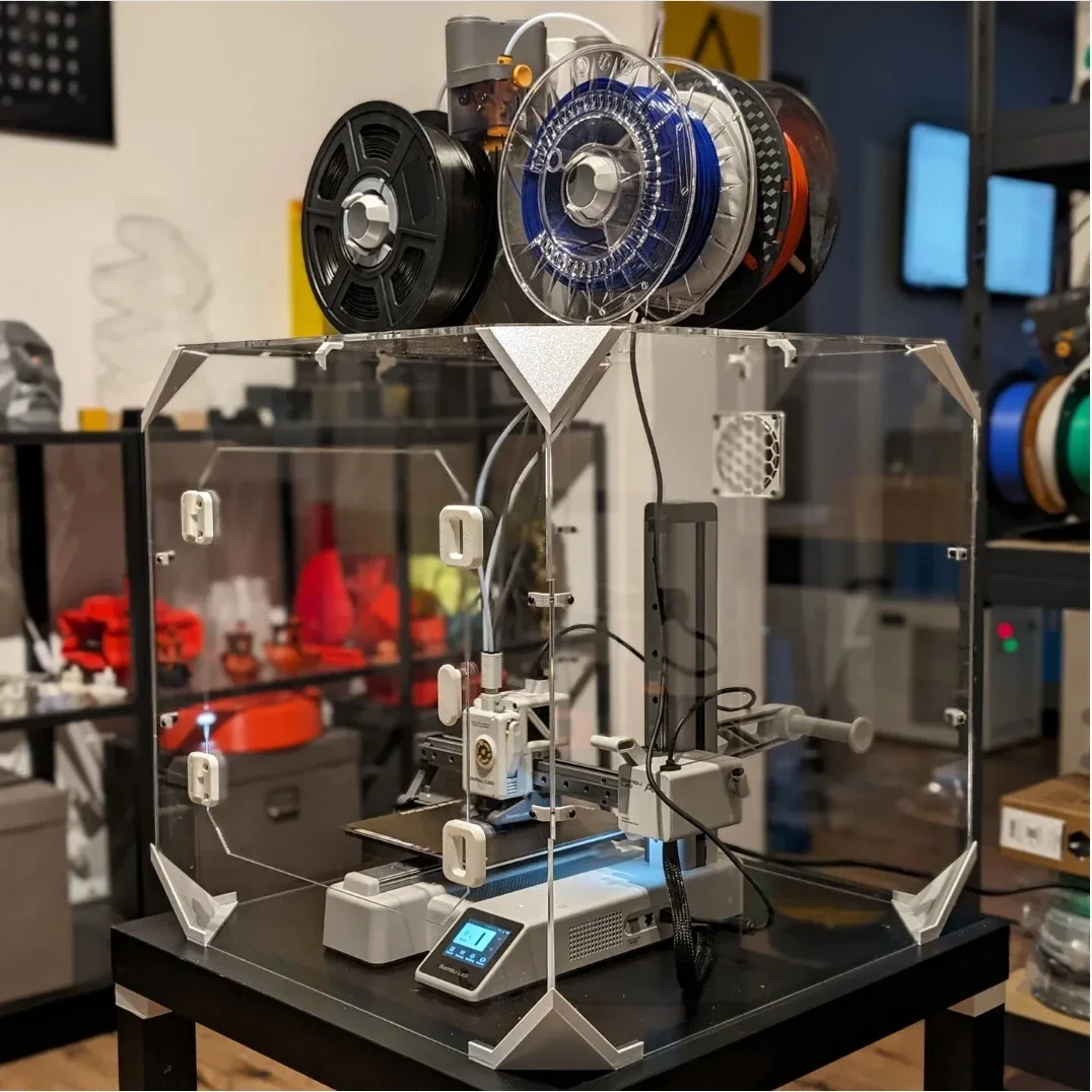 

Bambu Lab A1 Mini Upgrade Transparent PC Enclosure Thermal Insulated, Noise Reducing & Dustproof PC Cover