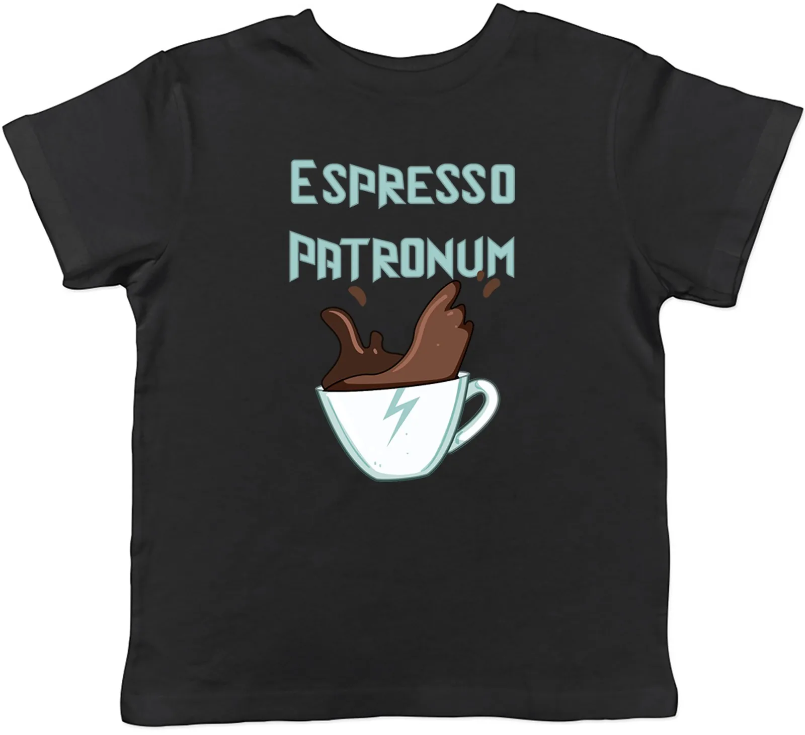 Espresso Patronum Funny Coffee Joke Barista Kids T-Shirt Boys Girls Gift