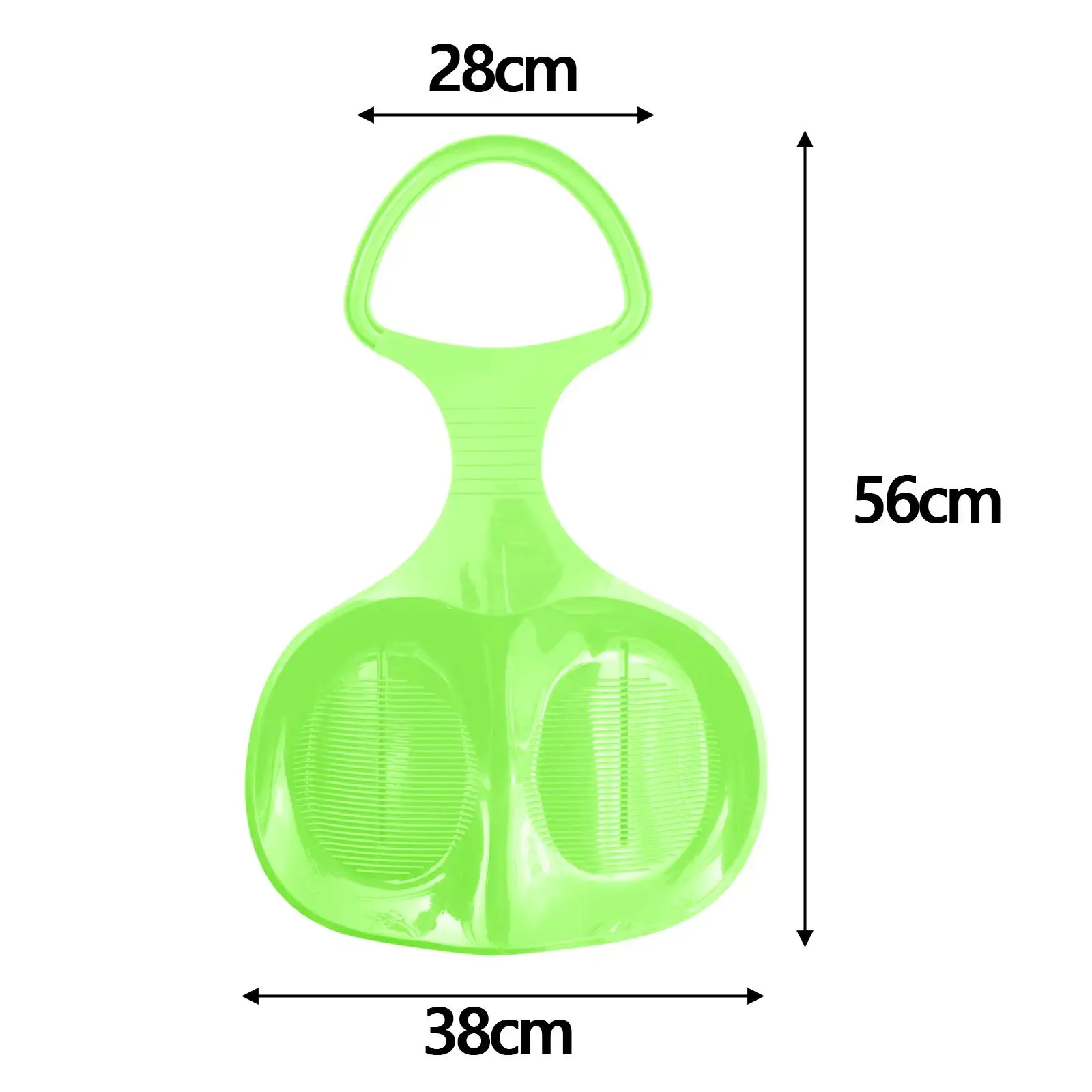 Snow Sled Durable Large Grass Sliding Sled Toboggan with Handle Skiing Board