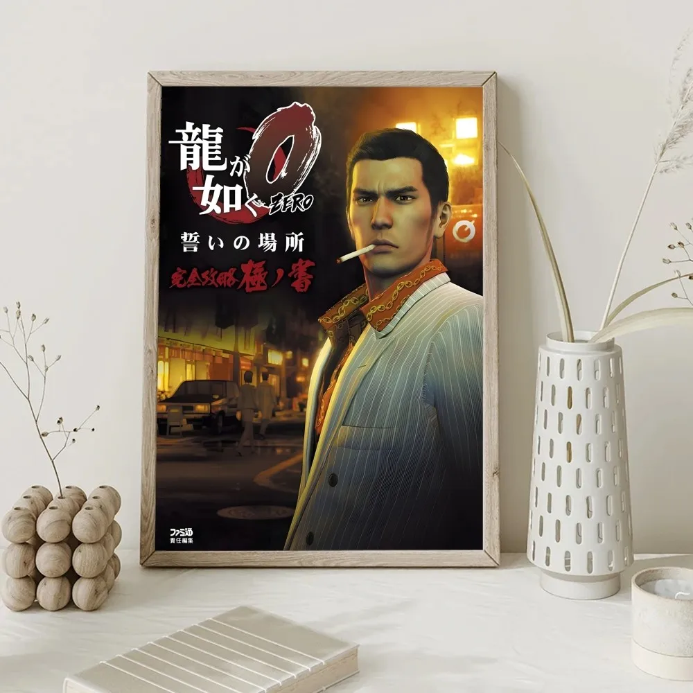 Yakuza Like a Dragon Game Poster Kraft Club Bar Paper Vintage Poster Wall Art Painting Bedroom Study Stickers