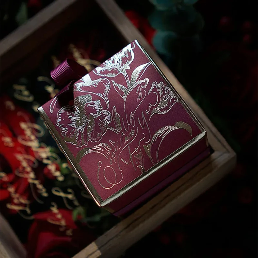 10-100pcs/lot French Sugar Box Light Luxury Golden Candy Champagne Color Wedding Candy Box Wedding Accompanying Paper Gift Box