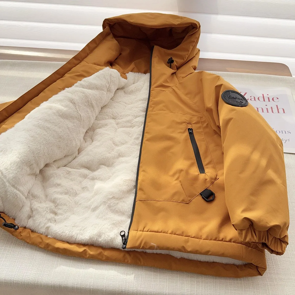 Winter Boys Warm Cotton-Padded Coat Thick Plus Velvet Solid Hooded Outdoor Jacket For Teenage Snow Parka Child Clothes 4-14Years