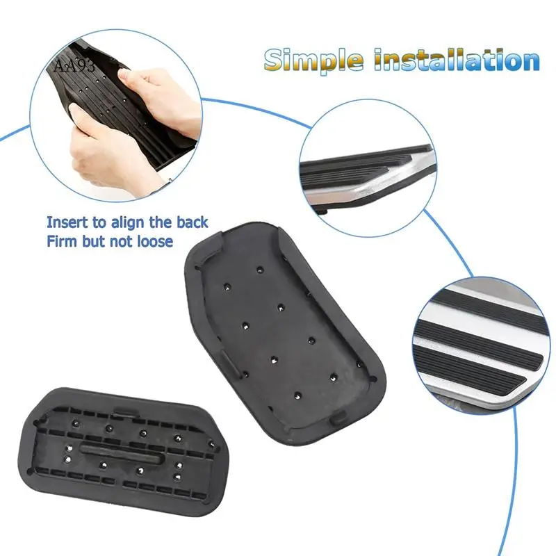 

Накладки на педали AA-Foot для Ford F150 2021-2023, чехлы на педали тормоза и газа, замена автомобильных педалей