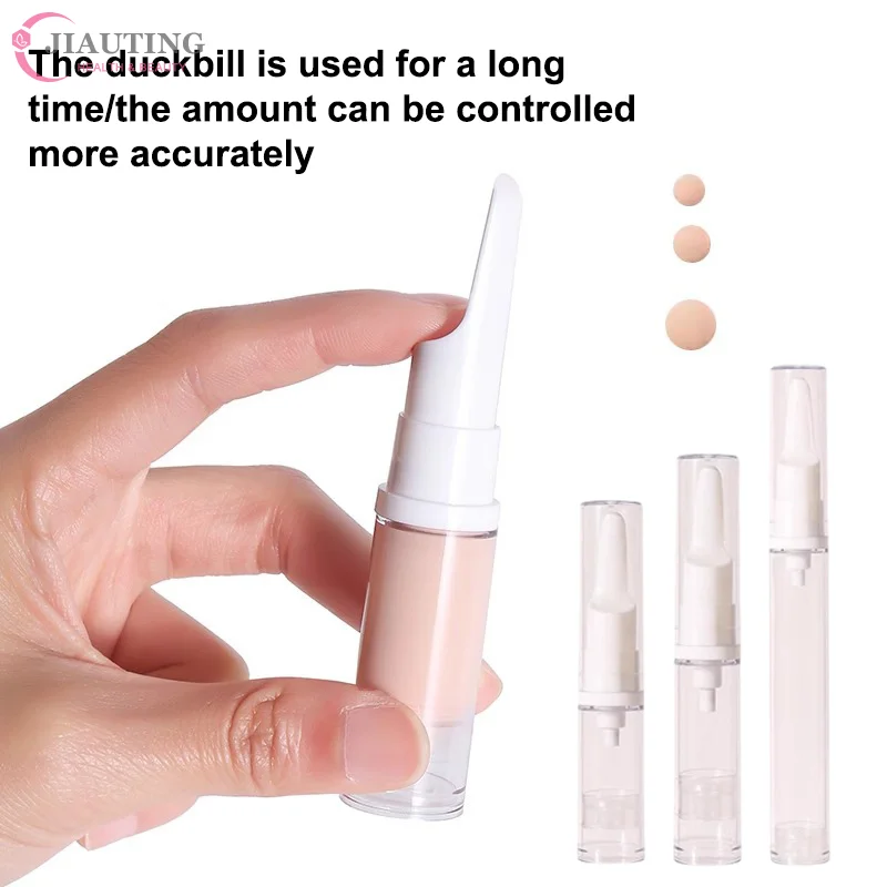 1PC 5/10/15ml Clear Foundation Dispenser Bottle Portable Travel Essence Sample Container Airless Vacuum Eye Gel Cream Empty Tube
