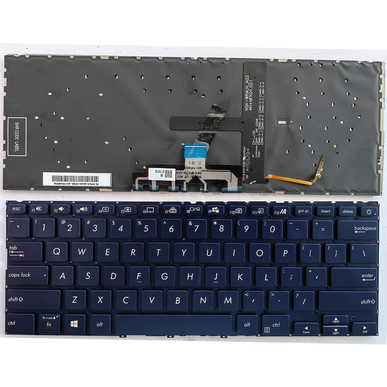 

US for ASUS U4300F Lingyao Deluxe 14 Zenbook 14 UX433 UX433F/FA/FN/FL UX434 UX434F UX434FA/FL/FLC Laptop Keyboard