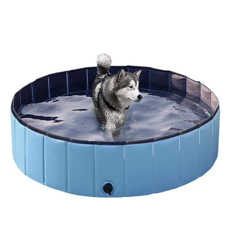 

PVC Pet Shower Basin Pet Pool Bathtub Non Inflatable Portable Folding Swimming Pool