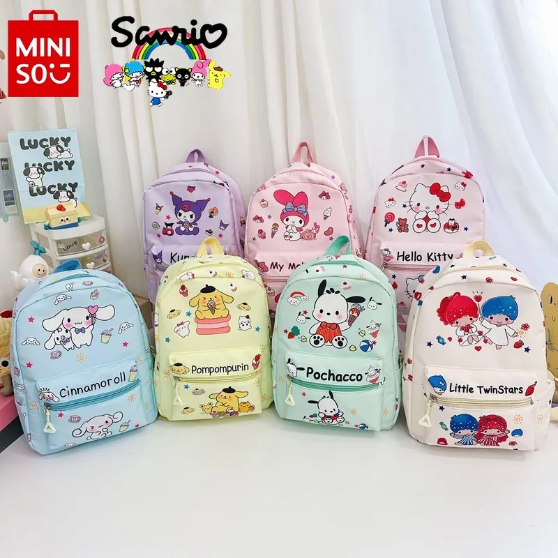 Sanrio Student School Bag Fashionable High Quality Children's Backpack Cartoon Multi Functional Girl Outgoing Backpack