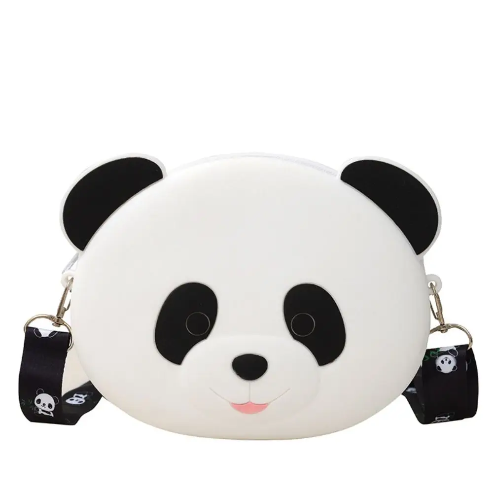 

Fashion Cartoon Panda Crossbody Bag Animal Multifunctional Panda Silicone Bag Card Holder Zipper Cartoon Coin Purse Girl